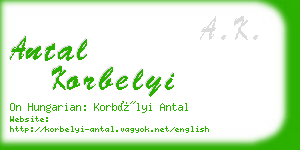 antal korbelyi business card